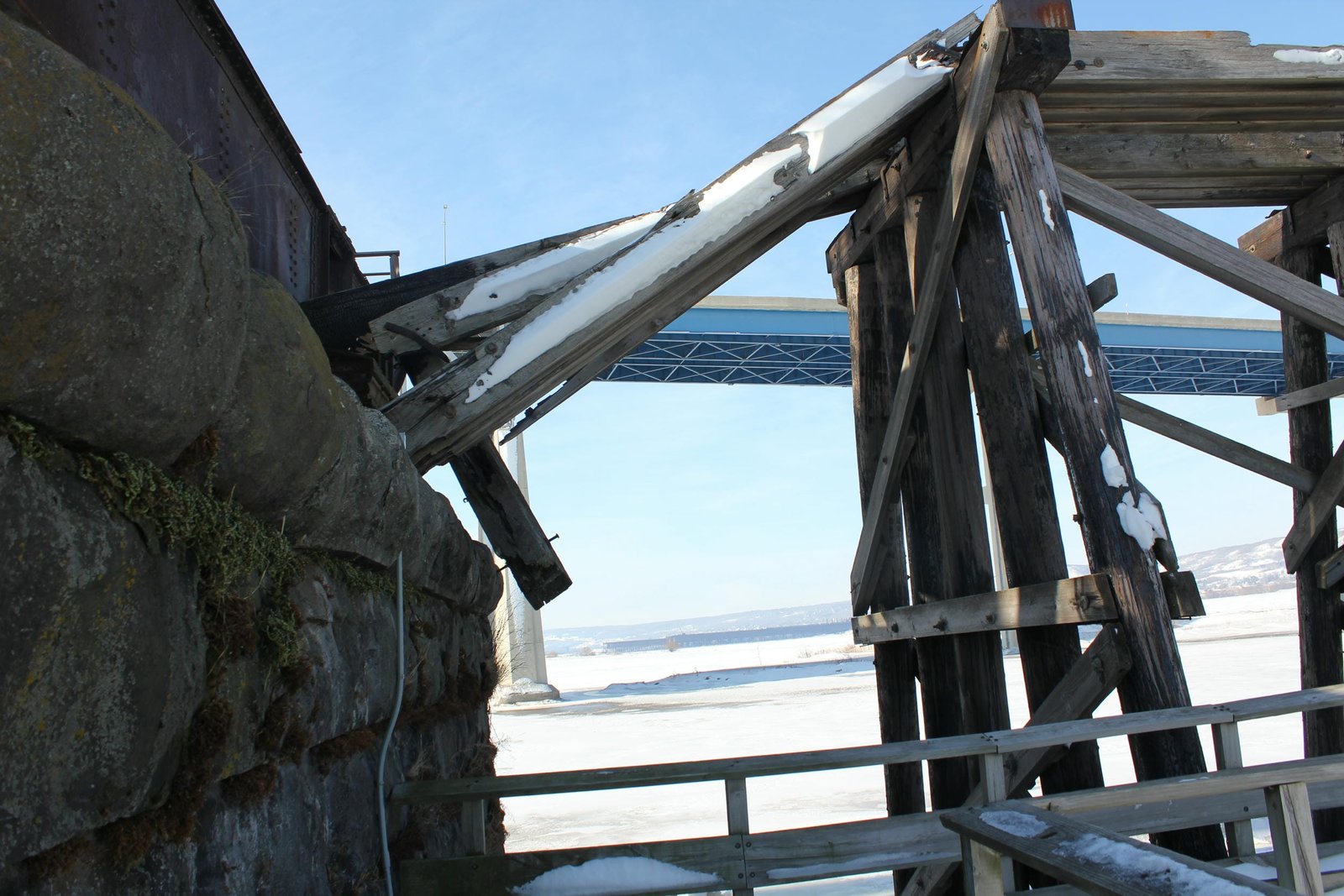 West approach at west pier (pier #1)